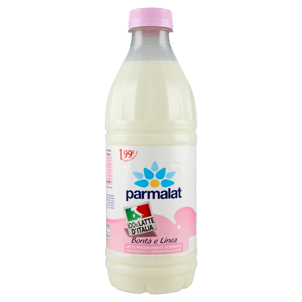 parmalat Bontà e Linea Latte Parzialmente Scremato 100% Latte d'Italia 1000 ml